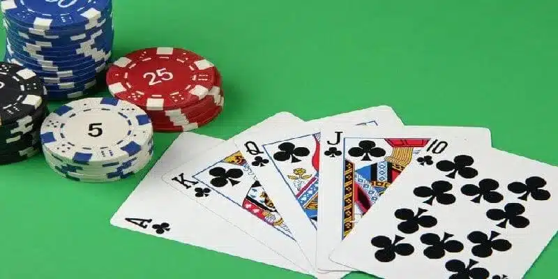 Dạng bài sảnh rồng xuất hiện trong Poker